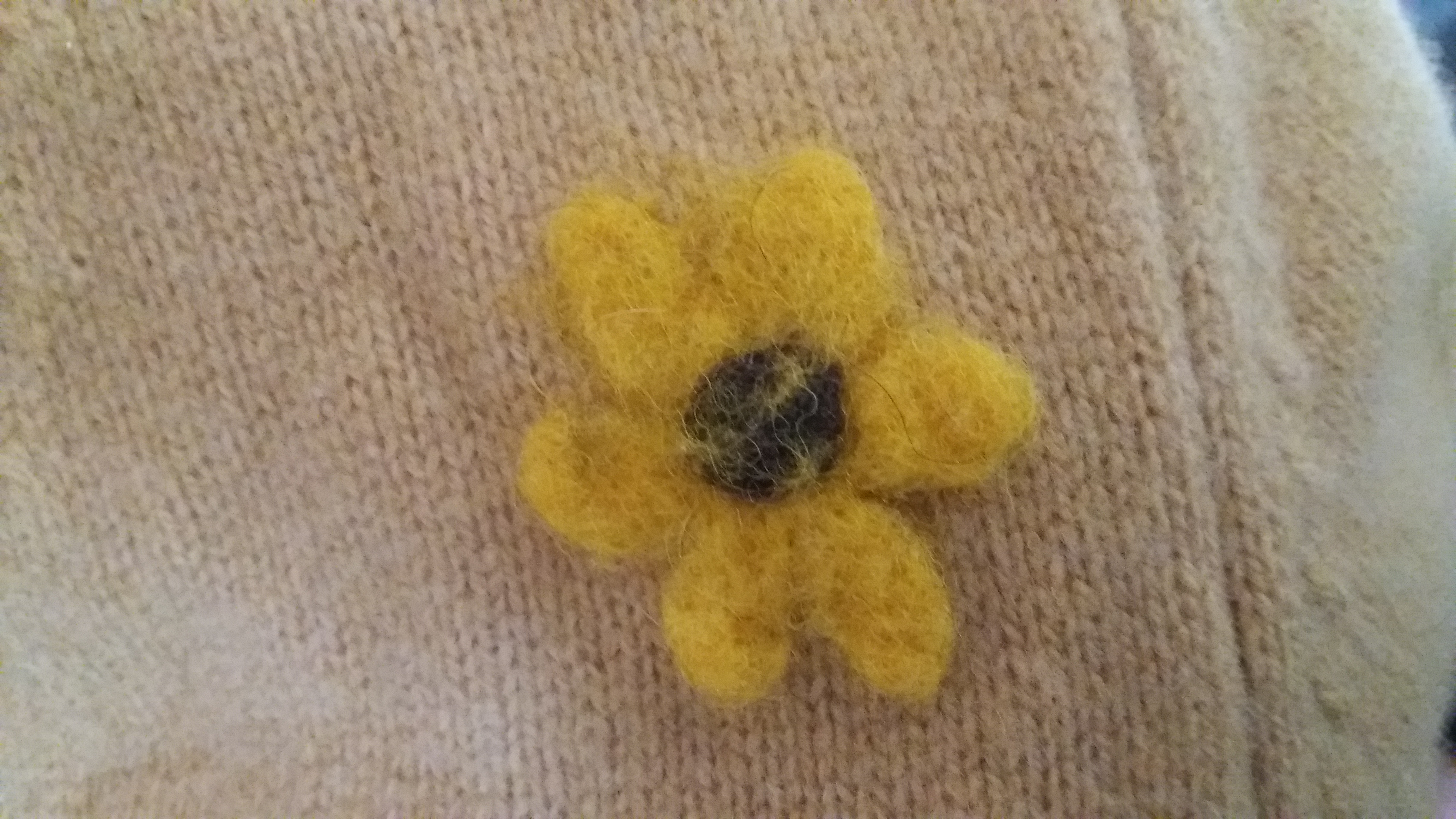 Uma flor feltrada